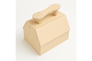 GRECA Caja betún para zapatos. En madera de chopo en crudo, se puede pintar. Medidas: 27 * 20 * 25 cms