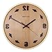 Produktbild HY-FHLJ Zeit zurück zu Reverse The Massivholz Wanduhr Modern Nicht-Ticking Silent Sweeping Sekunden Dekoration Wanduhr-12 Zoll