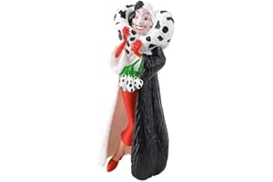 Bullyland 12512 - Rysunek do gry, Walt Disney 101 Dalmatians, Crudelia de Vil, około 10 cm wysokości, Rysunek ręcznie malowany, bez PVC, do zabawy z fantazją dzieci