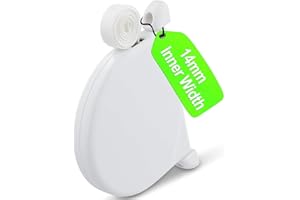 WEICLIANHP Enrouleur de Sangle Pivotant pour Volet Roulant - 14mm Largeur - Espacement des Trous de vis 145 mm avec Cordon de Volet Roulant Blanc