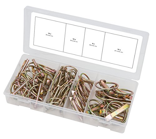 KS-Tools 970.0550 Sortiment Klappsplinte, 4,5/6/8/11 mm, 50-teilig