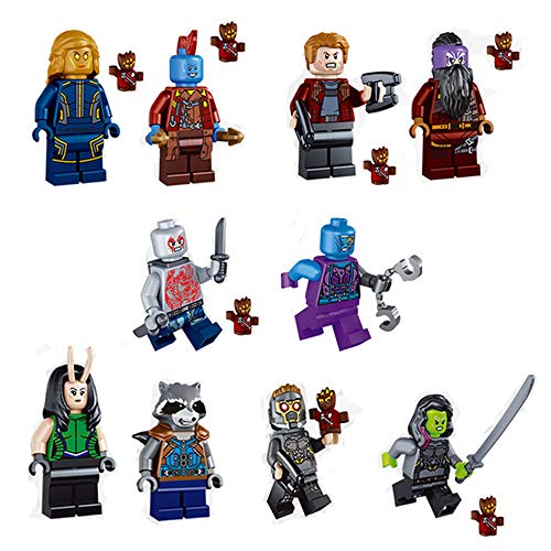 Preisvergleich Produktbild Modbrix 9 Stk. Guardians of The Galaxy Minifiguren Super Heroes Figuren