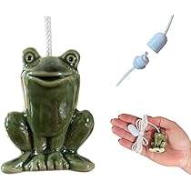 Ceramic Teddy Bear Light Pull – With Cord & Connector For Bathroom Lights, Fans, Blinds (Blue)