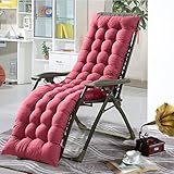 Hearthrousy Matelas Coussin pour Longue Chaise Fauteuils Bascule Transat de Jardin Terrasse Relax Épais Pad Outdoor Assise Coque
