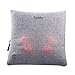 Produktbild Shiatsu Massagekissen, Sable kabelloses Memory Foam Massagegeräte mit Wärmefunktion, eingebaute 1300 mAh Batterie, Nacken, Rücken, Zuhause Büro Auto, Vier rotierende Massagebälle