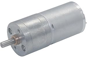 ELLANA Turbinendrehzahl JGA25-370 Getriebemotor, Gleichstrommotor, 6 V, 12 V, 24 V, Getriebemotor, hohes Drehmoment, 16/26/35/60/77/130/170/280/620/1360 U/min Schnecke steuerbar (Size : 280rpm, Color : 6V