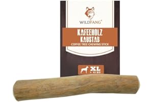 Wildfang® Palo de Cafe para Perro - Alternativa a los Huesos - Juguetes para Cachorros - Juguete para Masticar - masticable Natural para Perros - Cuidado Dental Natural - XL