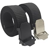 2 Adet Erkek Kemer Siyah Tactical Palaska Tarzı 4 cm