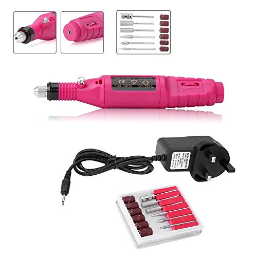 Fashion Gallery Electric Pen-Shape Manicure Machine Nail Drill File Pedicure + 6 bits