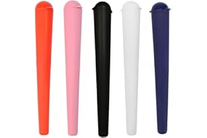 UENXRXE 5 Stück Joint Hülle, Joint Case, Joint Tube Plastik, Hülle Kingsize 130Mm Tube Joint Aufbewahrung, Geruchsdicht U. Wasserdicht, Transporthülle Joint, Transporthülle Länglich(5Farbe)