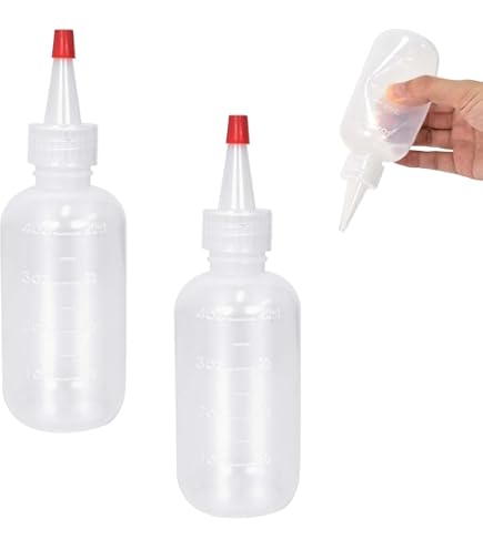 2 Stück Applikator-Flaschen 500 Ml – Transparente Quetschflaschen Mit Drehbarer Spitze & Skala Für Haaröl, Farbe & Pflegeprodukte
