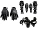 Auto Pearl Premium Quality Bike Accessories Combo Of Scoyco MC-10 1 Pair of Hand Grip Gloves for Bike Motorcycle Scooter Riding - (Black) & AXO Motorcycle Racing Rider Elbow And Knee Guard Pads Protector Gear Black. & Premium Quality Bike USB Charger. RS.2477.00