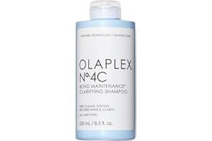 Olaplex No 4C Shampoing Clarifiant, Nettoie en Profondeur, Adoucit et Restaurer la Brillance et la Clarté, Pour Tous Types de Cheveux avec Accumulation de Produits, Sans Sulfate, 250 ml