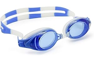 EnzoDate Lunettes de natation pour enfants + 1 à + 8, de -1 à -8, anti-buée, protection UV, imperméables