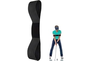 Makoto Nobu Brassard d'entraînement au swing de golf, aide à l'entraînement au golf, bande de bras pour correction de la posture et de l'alignement, ceinture d'entraînement de golf pour débutants,