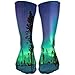 Produktbild Northern Lights Aurora Borealis Casual Running Long Socks Novelty High Athletic Sock Unisex
