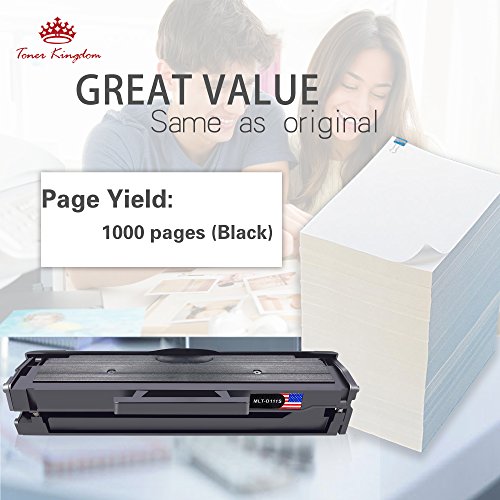 Toner Kingdom 1 Paquete Compatible Cartucho de t  ner Para Samsung MLT-D111S Xpress SL-M2020W SL-M2020 SL-M2022 SL-M2022W SL-M2026 SL-M2026W SL-M2070 SL-M2070W SL-M2070FW Impresora Negro