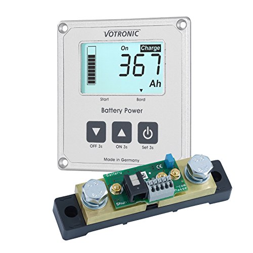 100 A 12 V/24 V Votronic con de derivación de batería inteligente LCD Monitor de carga de batería y cable de 5 m