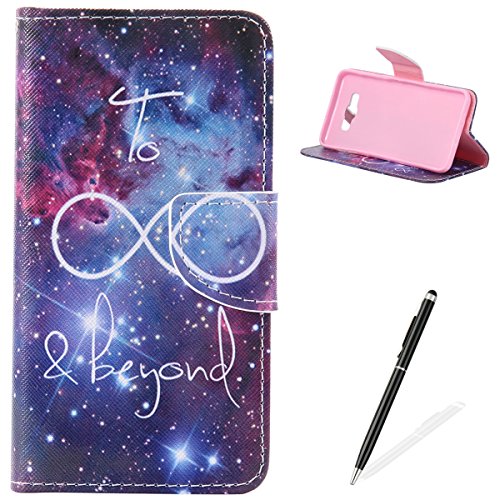 Feeltech Samsung Galaxy J710/J7 2016 Hülle [Berühren Sie Stift] Elegant PU Leder Tasche Magnetverschluss Ultra Schlanke hülle Gemalte Colour Muster Design Mit Back Cover Etui Skin Shell Purse hülle Standfunktion Kredit Kartenfächer Folio Mit Karten Geldscheinfach im Bookstyle Schale Für Samsung Galaxy J710/J7 2016 - Sich verlieben