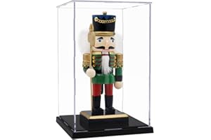 Tingacraft Acrílico Vitrina Cristal (13 x 13 x 21,2 cm) para Figura 15cm 18cm Escala 1/12, Caja Metacrilato Expositor para Colecciones