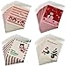 Produktbild Boao 400 Stücke Weihnachten Cellophan Taschen Cookie Geschenk Taschen Selbstklebende Verpackung Plastik Tüten Party Favor Taschen, 4 Arten