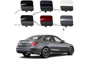 CZSHIYUE Car Rear Bumper Tow Hook Cover Fit For Mercedes-Benz W205 C-Class Sedan C300 C400 C43AMG 2019-2021(Only Applicable To Sports Models)Towing Eye Cap Trailer Cover 2058853303 (Blue, Passenger Side)