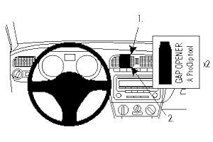 Brodit ProClip 854382 Staffa per Auto ad Incastro, Center Mount