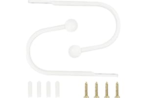 TAIYOU 2 Piezas Alzapaños Cortinas Metal Gancho Sujeciones Cortinas Ganchos Cortina Alzapaños Decorativos para Oficina Dormitorio Sala de Estar Cuarto de Baño Comedor Café Cabeza Redonda
