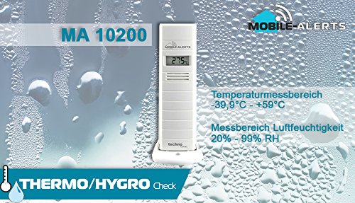 Technoline MA 10200 Mobile Alerts Thermo-/Hygrosensor, weiß - 5