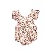 Produktbild feiXIANG Neugeborene Bekleidung Kinder Mädchen Blumen - Overall Outfit Playsuit Kleidung Mädchen Romper Gedruckt Babykleidung (100, Beige)
