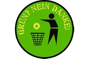 STICKERPOINT24 10x sparset grüne Nein Danke kein Bock auf grüne Gretl Greta Druck Plakette Fun Sticker Aufkleber Fridays for Future Klima Scheisse Plakette