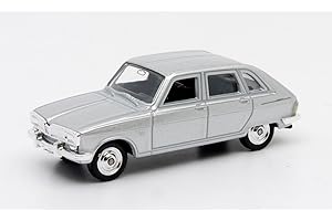 OPO 10 - Voiture Miniature Welly à l'échelle 3 inches, Compatible avec Renault 16 Grise R16-52459