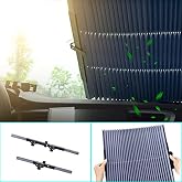 MallArt&reg; Vantuzlu Ara&ccedil; İ&ccedil;i G&uuml;neşlik Perdesi, Akordeon Katlanır Oto Cam G&uuml;neşliği, Isı Engelleyici Otomatik Kapanan Araba Yan 