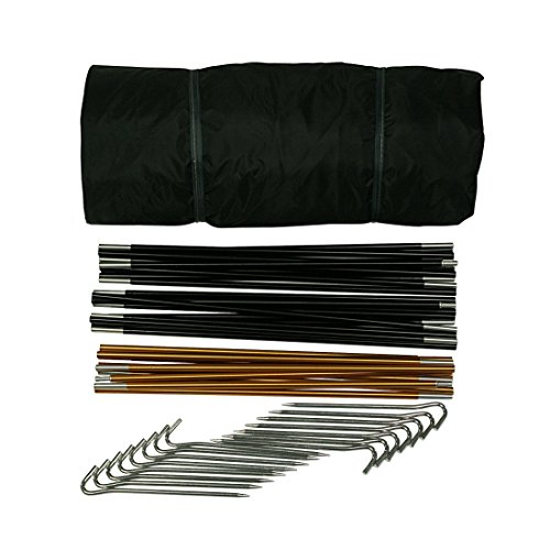 10T Silicone Biker – 2-Personen Touren-Geodät-Zelt mit großer Apsis silikonisiert Alu-Gestänge Packmaß ø18×45 WS=5000mm - 19