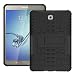 Produktbild Skytar Hülle für Samsung Galaxy S2 8.0 - Hybrid Armor Design TPU Silikon & Hart Polycarbonat Bumper Backcover Case Schutzhülle für Samsung Galaxy Tab S2 8.0 Zoll ( Wi-Fi SM-T710 T713 / LTE SM-T715 T719) Tablet hülle mit kickstand,Schwarz