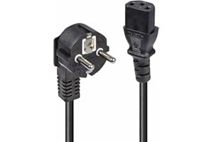 LINDY Kabel przyłączeniowy do prądu [1 x wtyczka z zestykiem ochronnym - 1 x gniazdo urządzenia zimnego C13] 3,00 m czarny