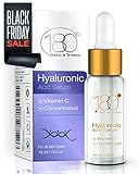 PREMIUM Hyaluronic Acid & Vitamin C Serum by 180 Cosmetics, Get Rid Of Wrinkles From Day 1 and Enjoy Younger Looking Skin - for Wrinkles, Fine Lines & Sensitive Skin - Clinical Strength -Retinol Serum