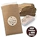 Produktbild WeddingTree 100 Freudentränen Taschentücher Tüten inkl. Sticker - Flachbeutel Kraftpapier - Hochzeit DIY Gastgeschenk