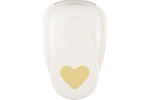 Vaessen Creative Craft Paper Punch - Heart - 4,1 x 4,9 cm - Circle Cutter for Crafting and Card Making