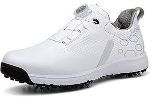 Adoff Herren Golfschuhe sind wasserdicht, Abriebfest und rutschfest Golfschuhe Herren Drehschnalle
