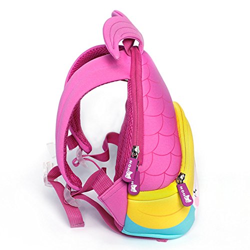 BINGONE Kids Backpack 3D Mermaid Princess Children School Travel Bags Waterproof