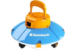 Steinbach Poolrunner Battery Basic 2.0 – 061208 – Kabelloser Bodensauger für Pools mit bis zu 10 m² Bodenfläche – Bis zu 60 Minuten Akkulaufzeit – Auch für Salzwasser geeignet