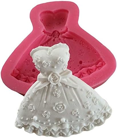 87_Only Wedding dress Tube Top Dress Mold Fondant Cake Mold 1 PCS