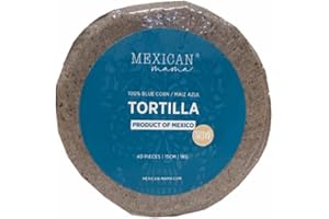 MEXICAN MAMA Blue Corn Tortillas 15cm Taco Size Tortillas 1kg GF