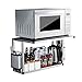 Produktbild Küchenspeicher 2-lagige Edelstahl-Mikrowellen-Ofenregale, Wand-Küchenregale (Farbe : A, größe : Knife rack - chopsticks shelf)