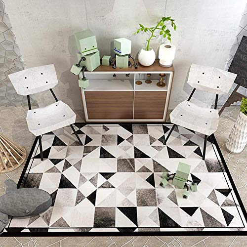 Preisvergleich Produktbild Aishankra Geometrische Muster Schlafzimmer Teppich Wohnzimmer Boden Kunst Teppiche Nordische Einfache Moderne Studie Nachttisch Kaffeetisch Teppich,2,6'6''X9'8'' / 200X300CM