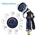VOXON Metal Garden Hose Spray Gun, 9 Adjustable Patterns, Heavy Duty High Pressure Spray Nozzle Perfect for Car Washing, Cleaning, Watering Lawn and Garden