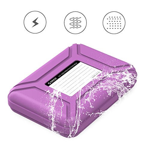ORICO Festplattentasche Schutztasche Schutzbox (3.5″, Lila) – Aufbewahrungstasche für 3,5 Zoll Festplatten Western Digital WD Seagate Toshiba Samsung Intenso - 6