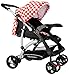Tiffy & Toffee Baby Delight Premium Stroller Pram (Black/Red Checks) RS.4699.00