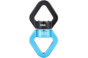 Ejoyous Swing Swivel, Aluminum Alloy Triangular Rotational Device 30KN 360 Degree Rope Swivel Connector for Hammock Rock Climbing Training Swing Yoga Engineering